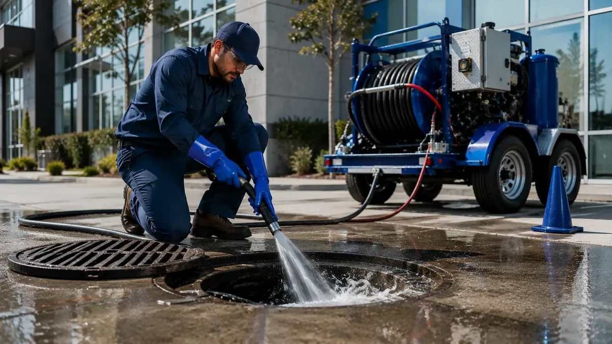 Commercial Hydro Jet Drain Cleaning in Walnut