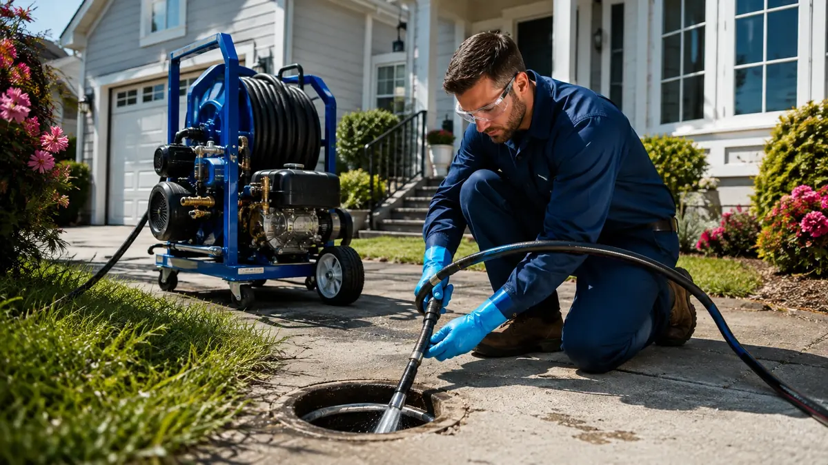 Residential Hydro Jet Drain Cleaning in Walnut